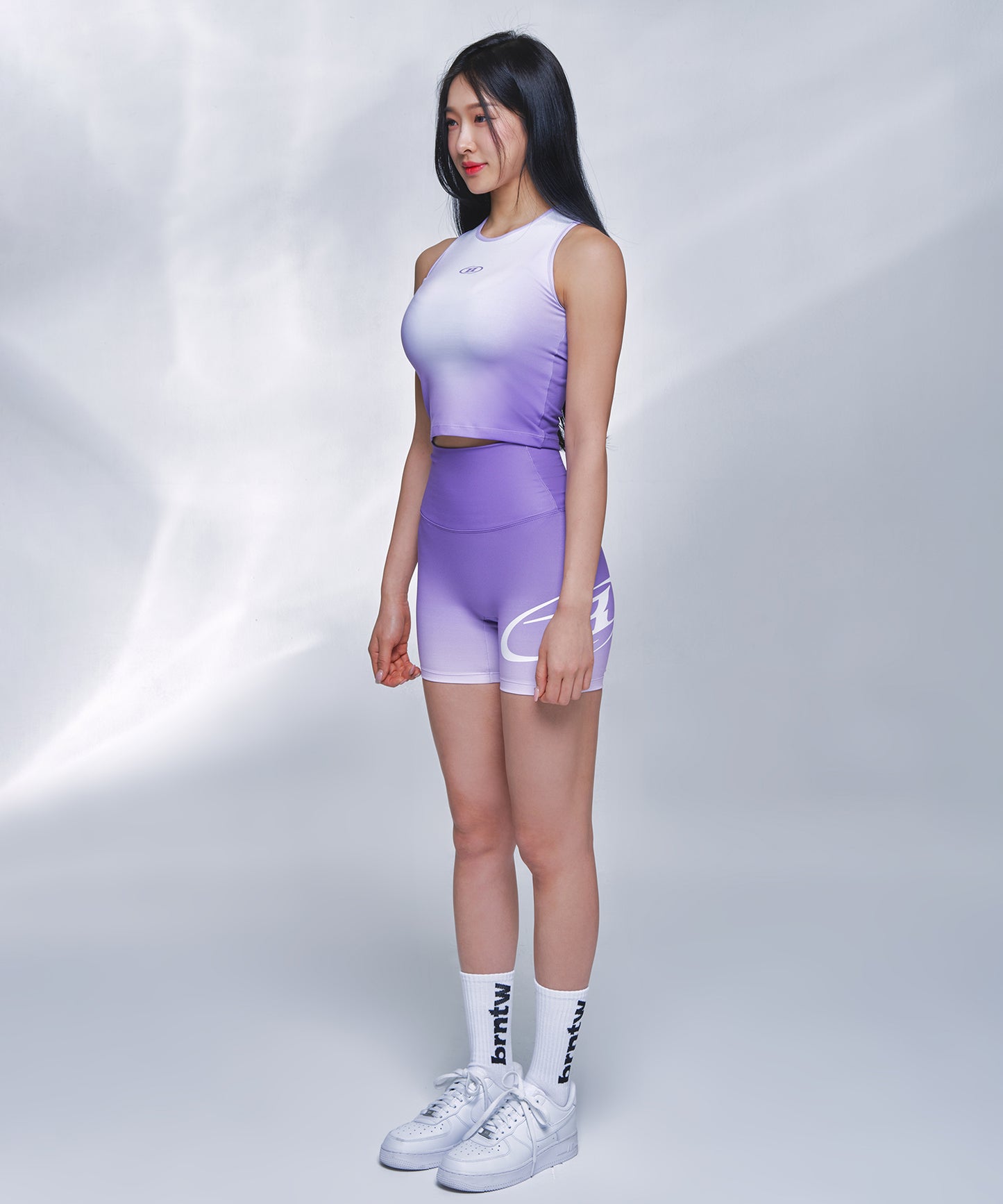 B LOGO GRADATION SLEEVELESS [PURPLE]