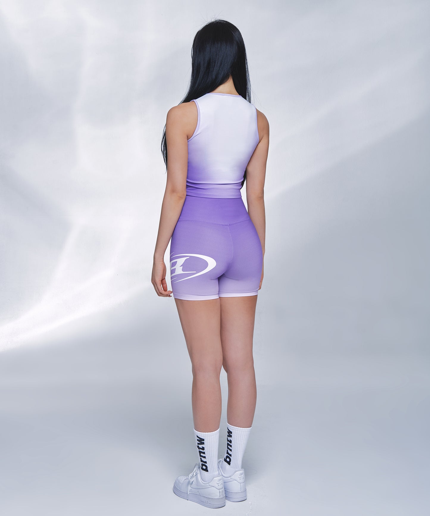 B LOGO GRADATION SLEEVELESS [PURPLE]