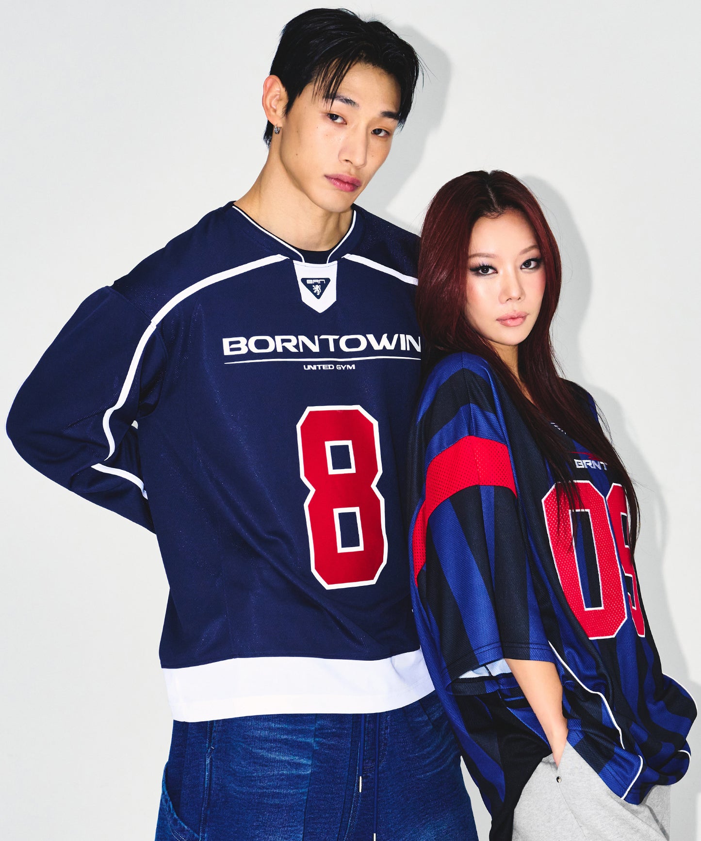 09 APPLIQUE RUGBY JERSEY T-SHIRTS [BLUE]