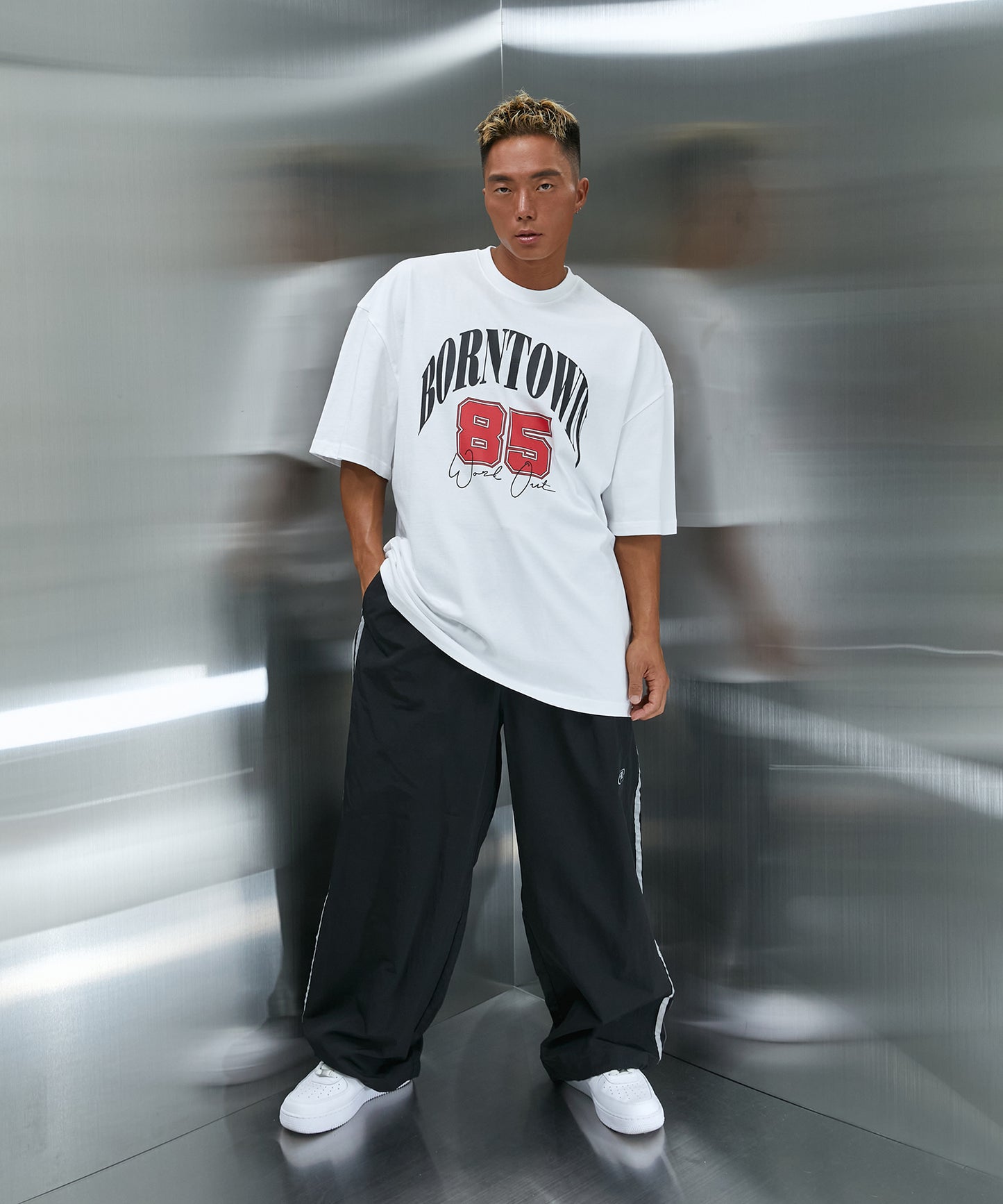 85 WORK OUT T-SHIRTS [WHITE]