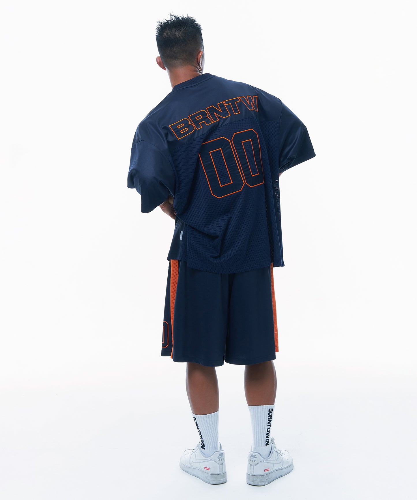 NUMBER 00 RUGBY JERSEY T-SHIRTS [NAVY]