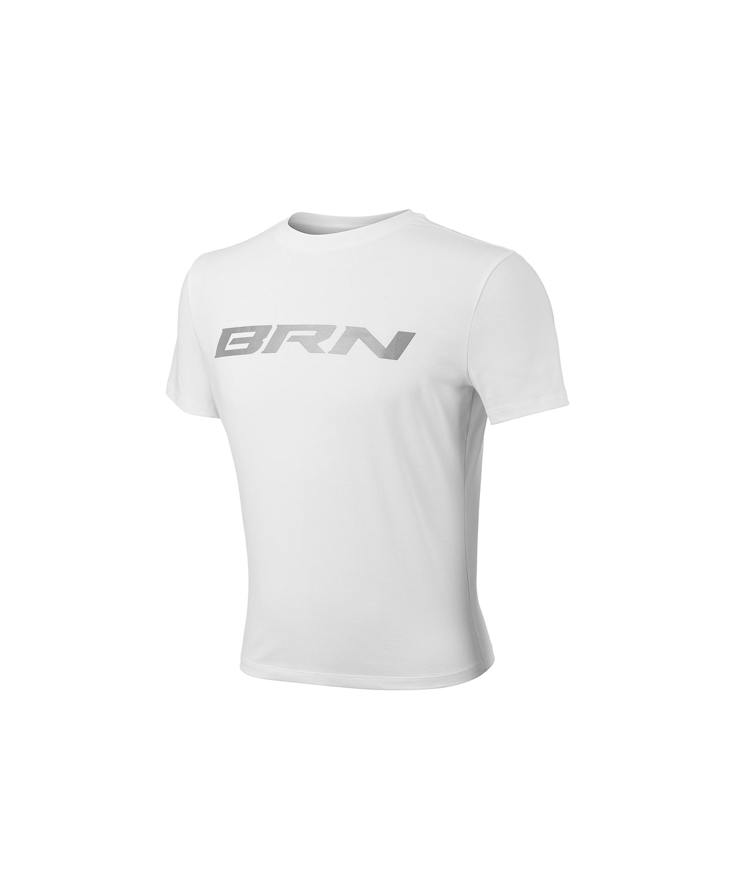 BRN REFLECTIVE MUSCLE FIT T-SHIRTS [WHITE]