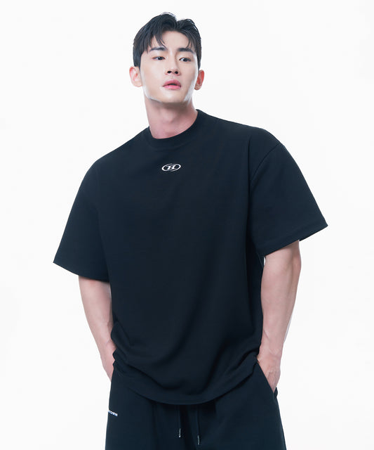 SILVER B OVER FIT T-SHIRTS [BLACK]