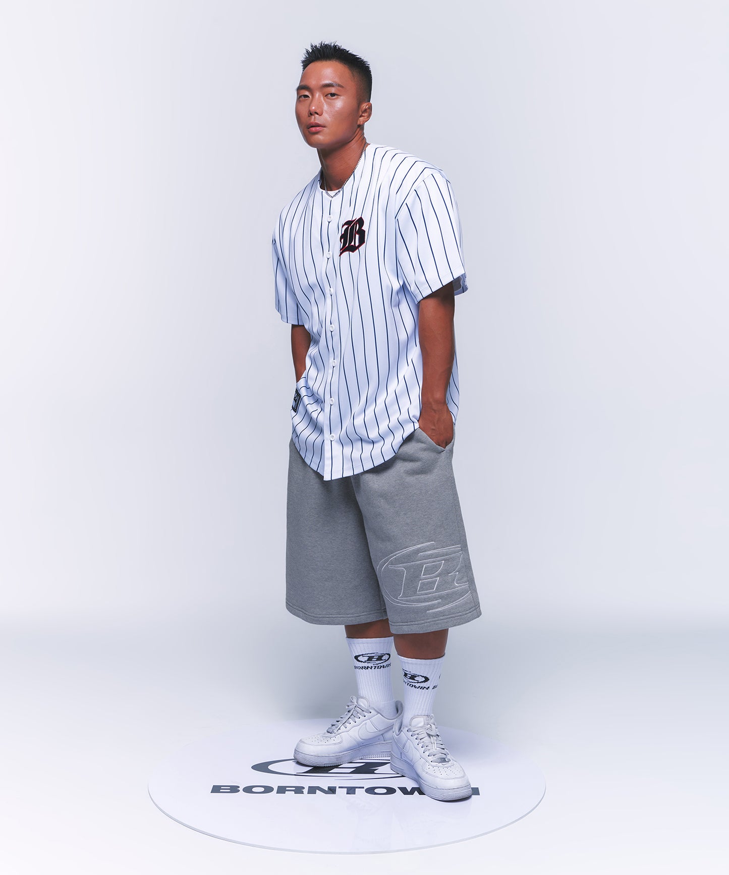 AUTHENTIC BASEBALL JERSEY T-SHIRTS [WHITE]