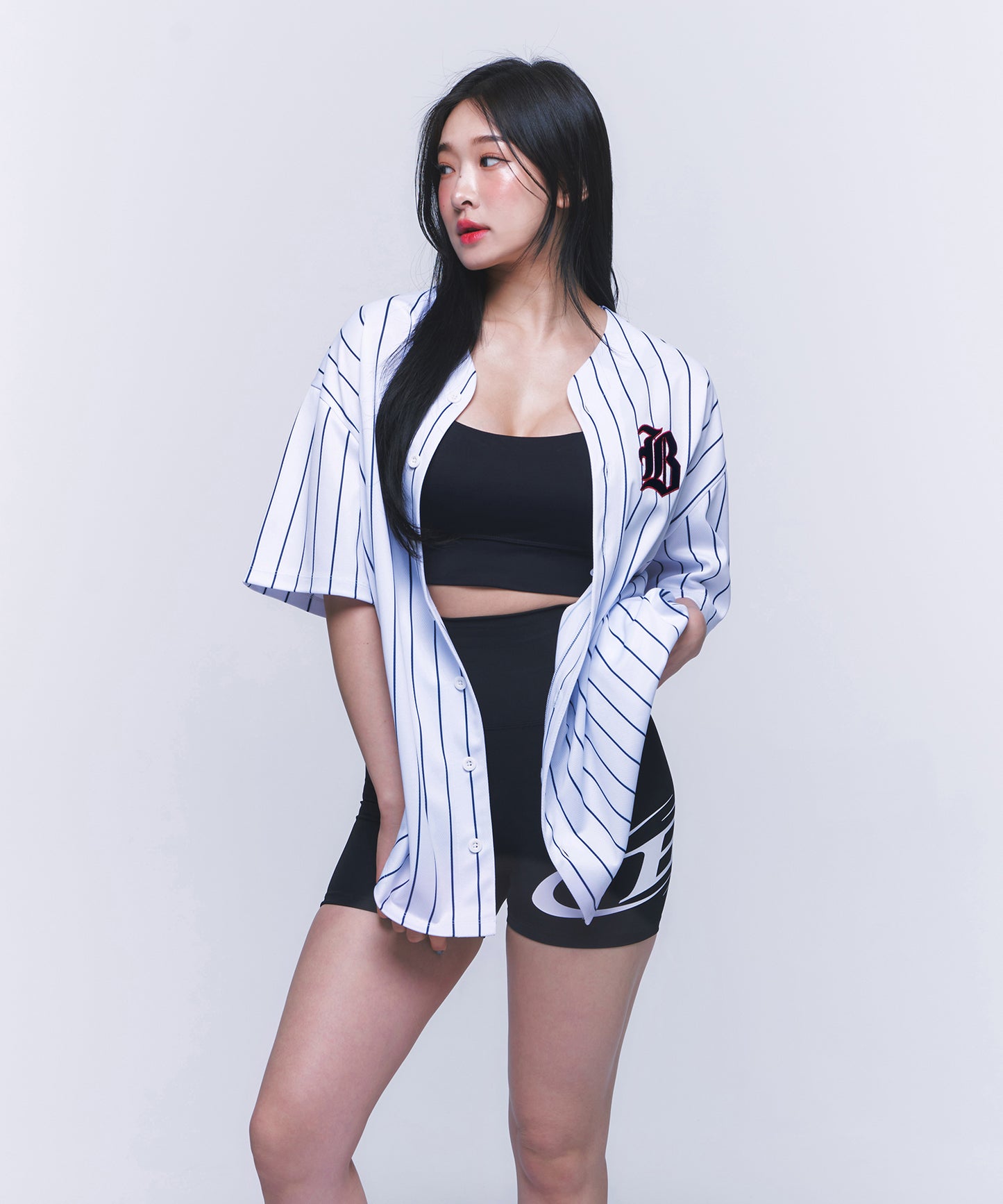AUTHENTIC BASEBALL JERSEY T-SHIRTS [WHITE]