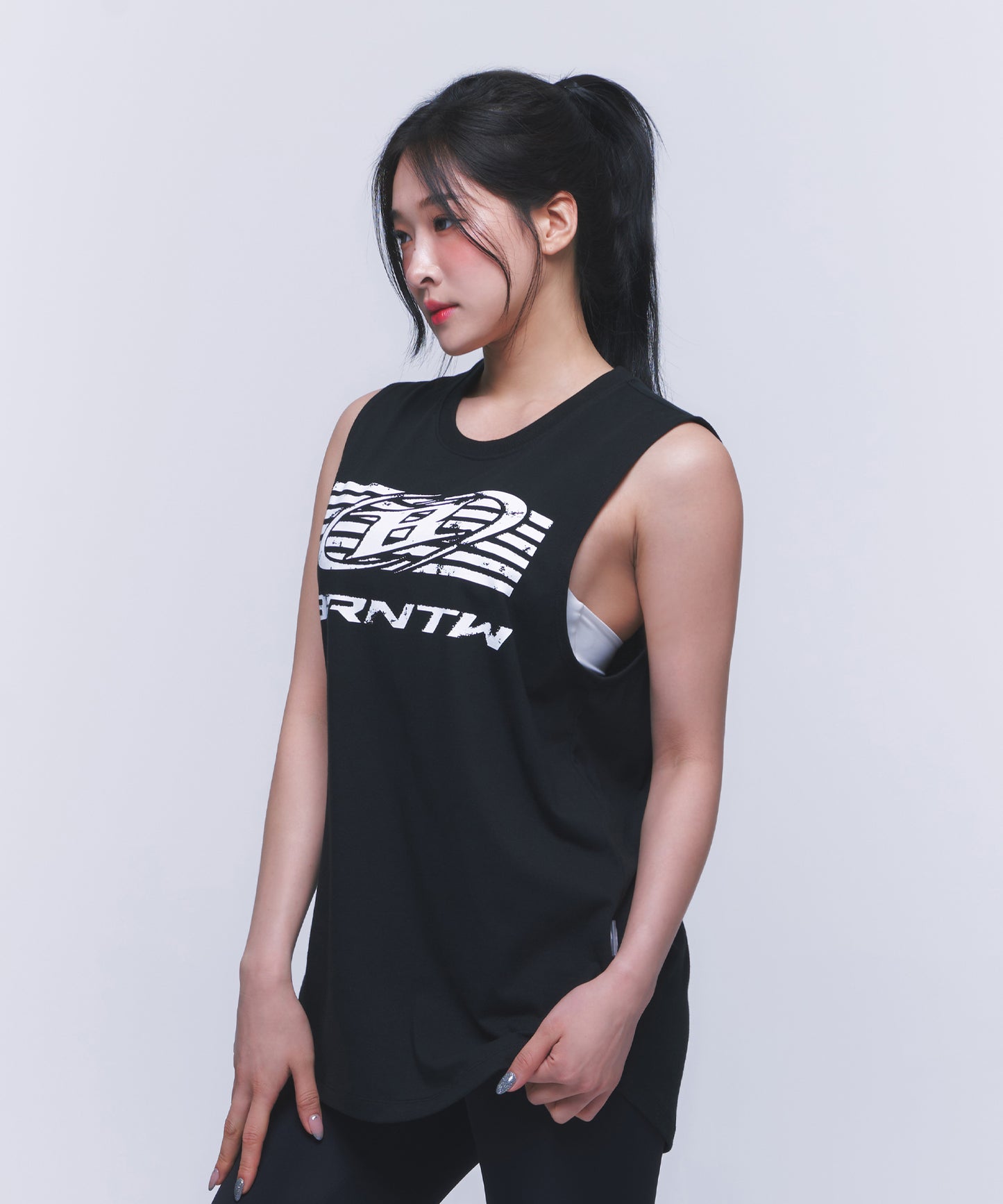 BIG LOGO COMFORT FIT SLEEVELESS [BLACK]