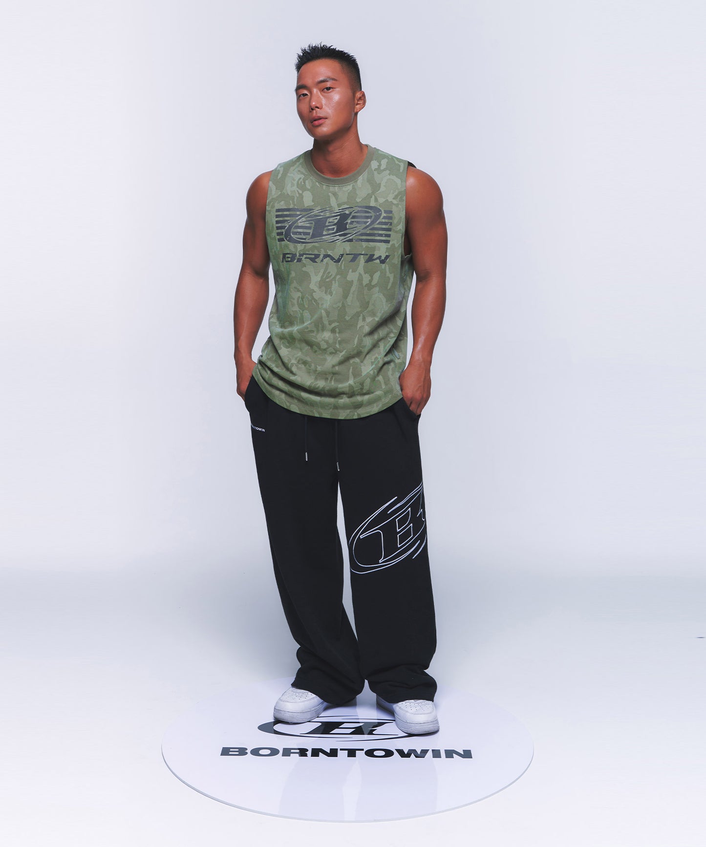 BIG LOGO COMFORT FIT SLEEVELESS [CAMO]