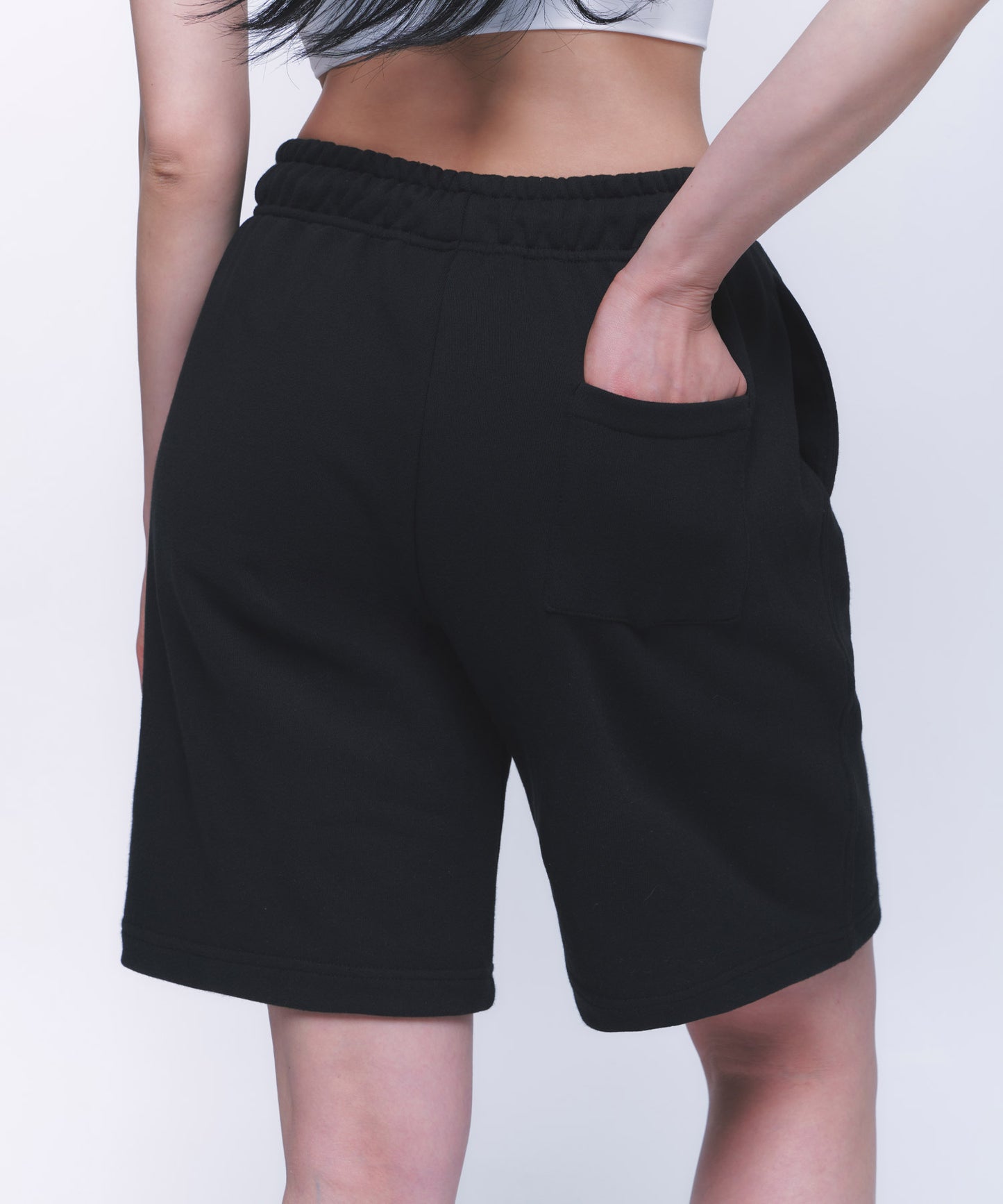 ATHLETIC LONG SHORTS [BLACK]