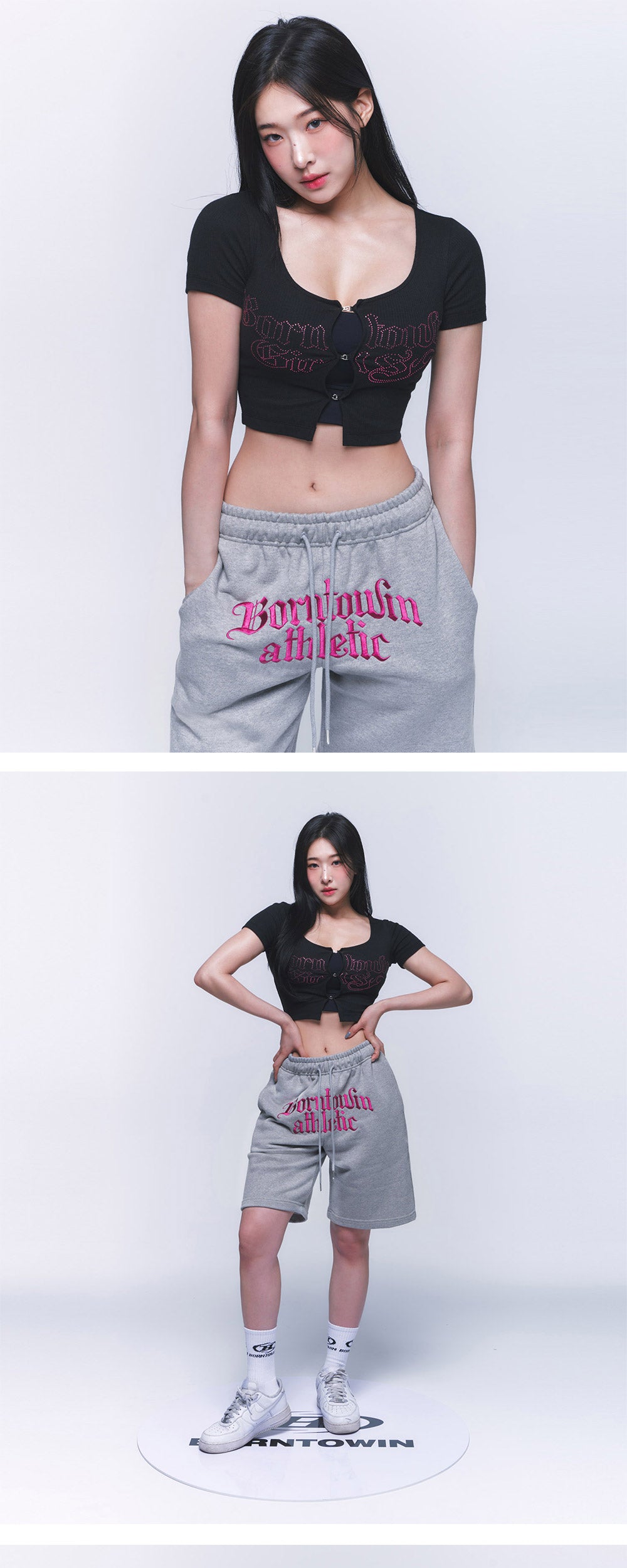 ATHLETIC LONG SHORTS [MELANGE GREY]