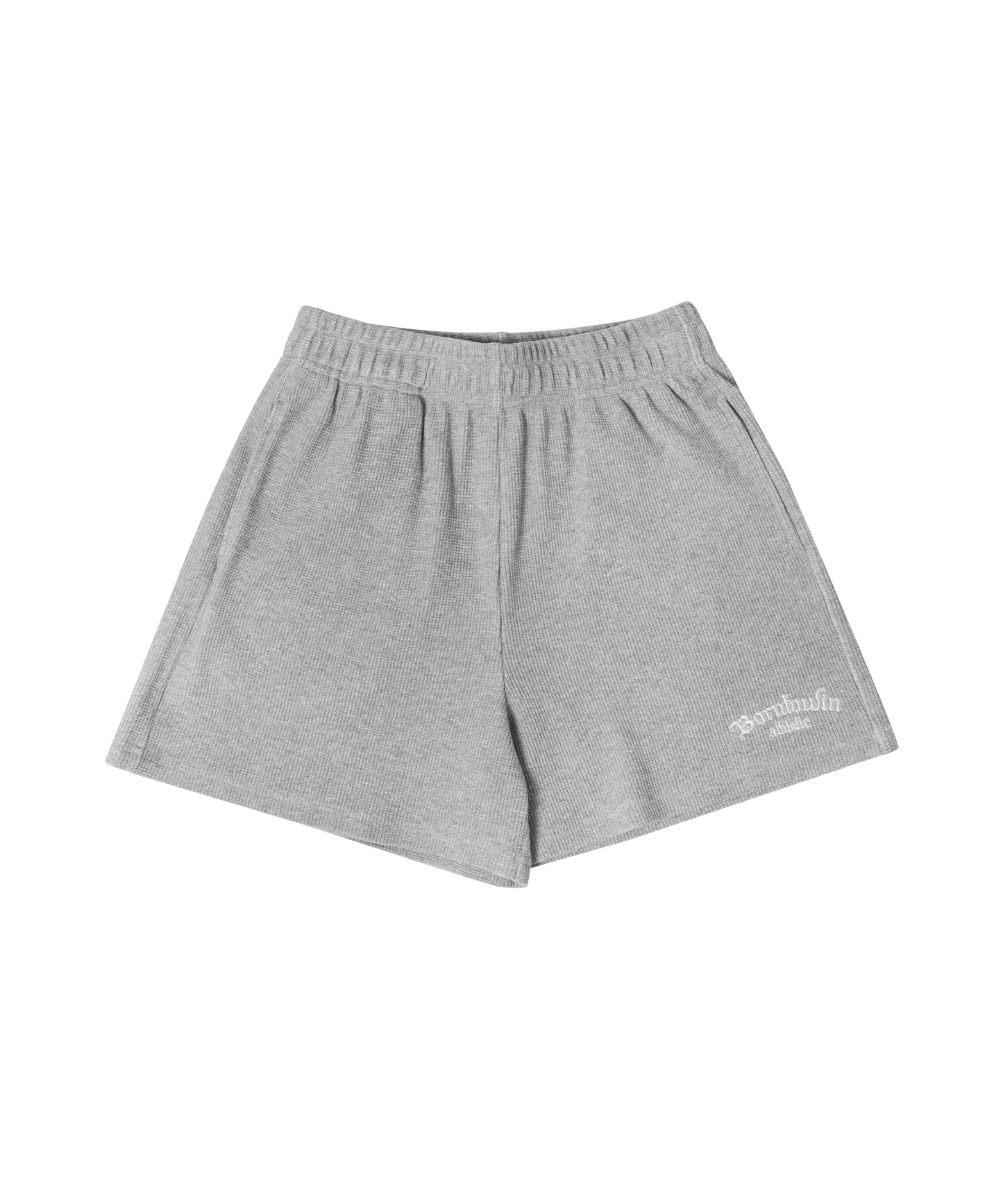 WAFFLE WOMENS SHORTS [MELANGE GREY]