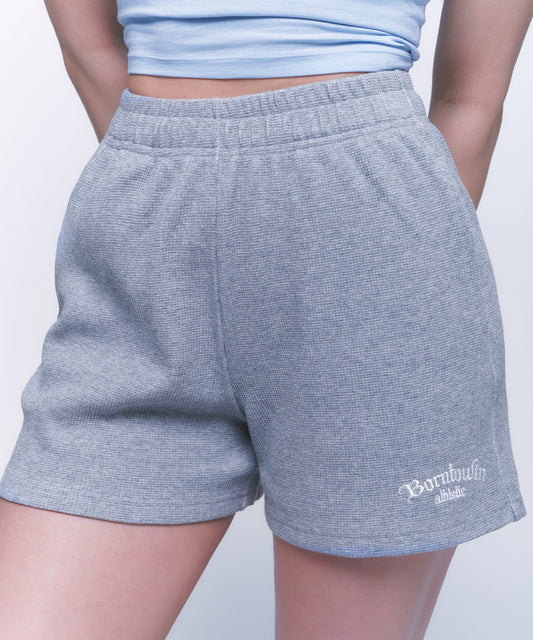 WAFFLE WOMENS SHORTS [MELANGE GREY]