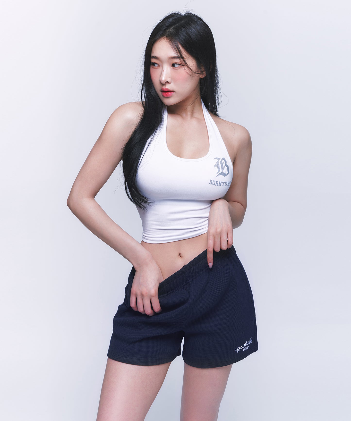 WAFFLE WOMENS SHORTS [NAVY]