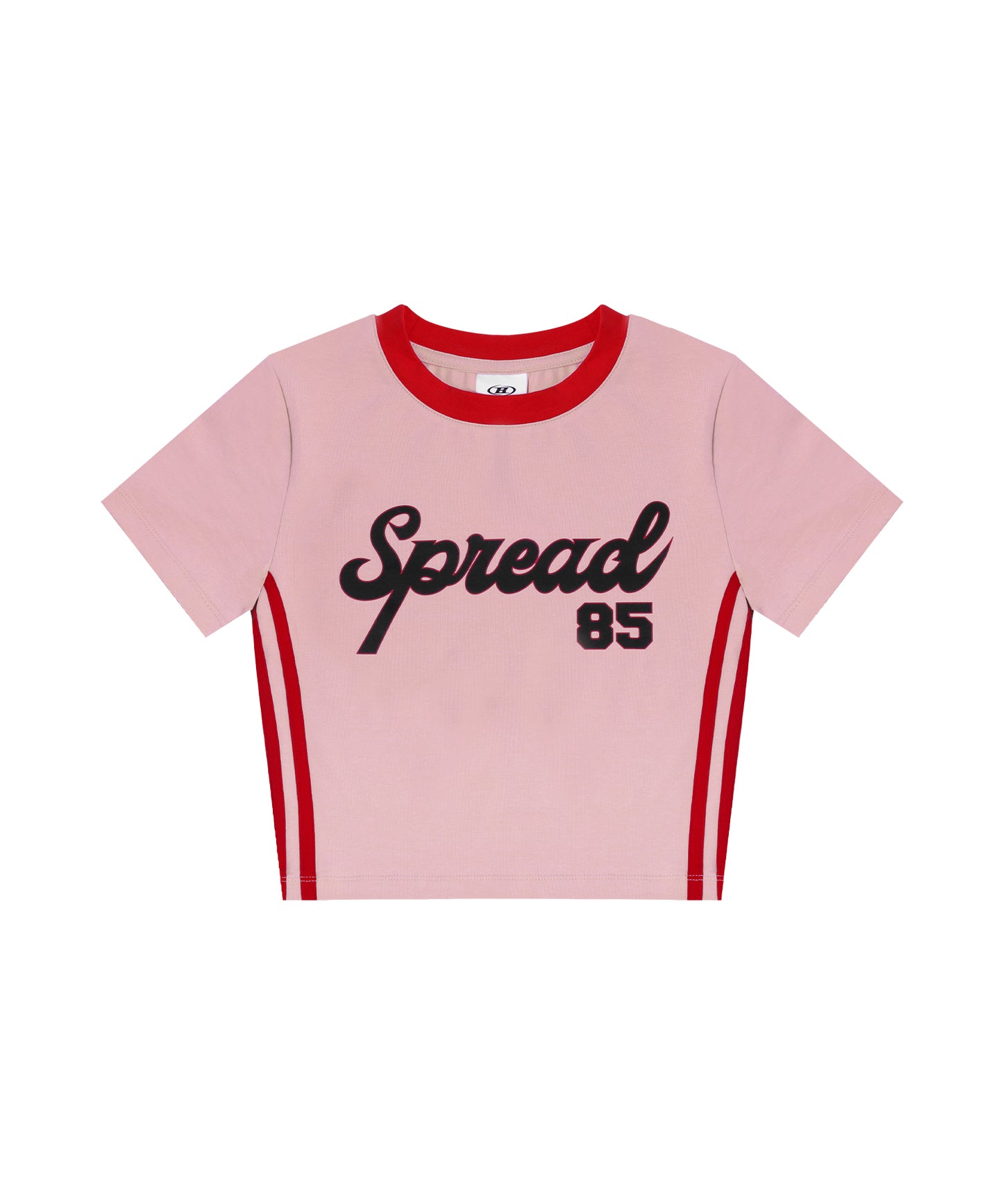 SPREAD CROP T-SHIRTS [PINK]