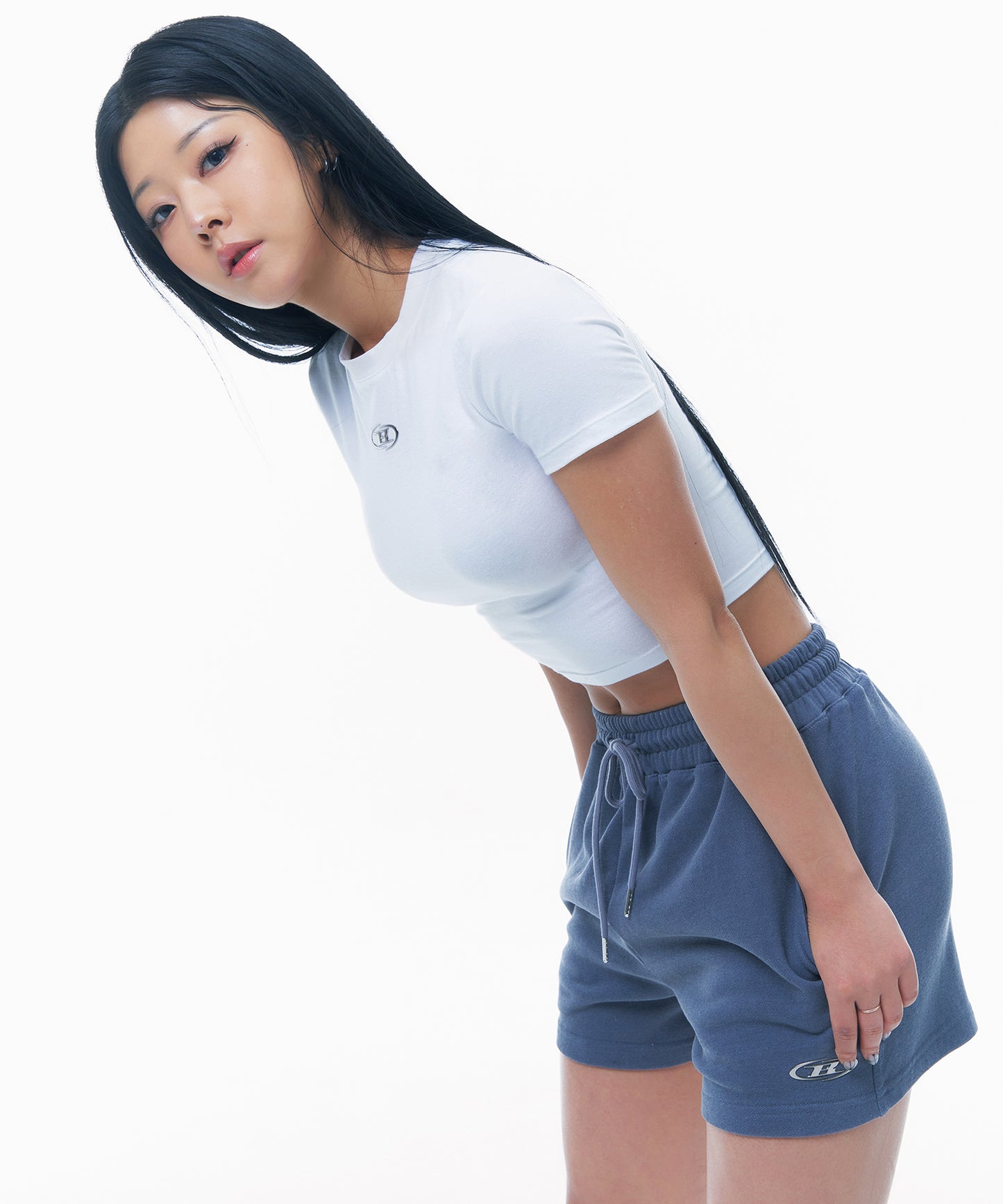 SILVER B MODAL CROP T-SHIRTS [WHITE]