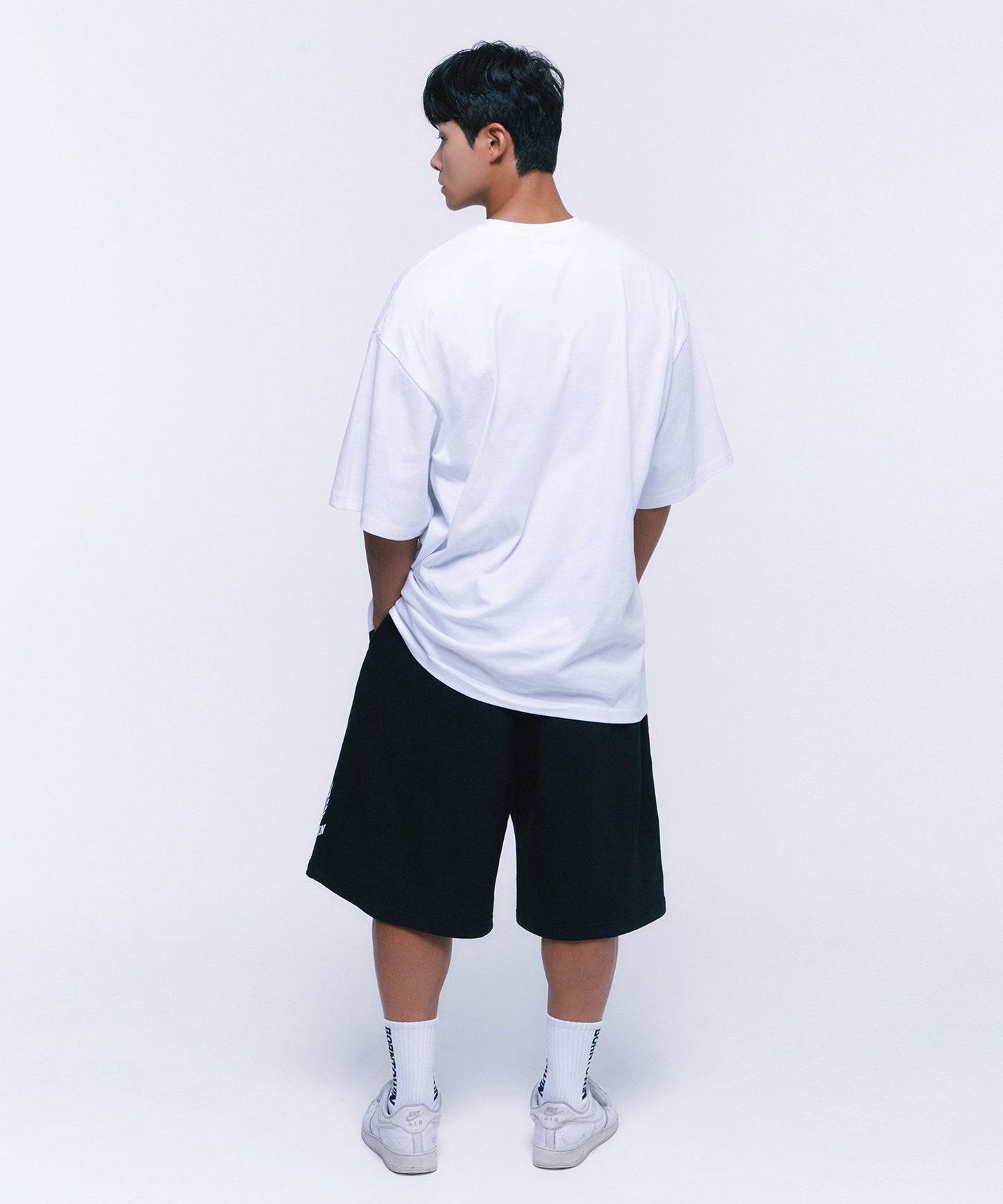 NEW RAISEBORN HALF PANTS LONG VER [BLACK]