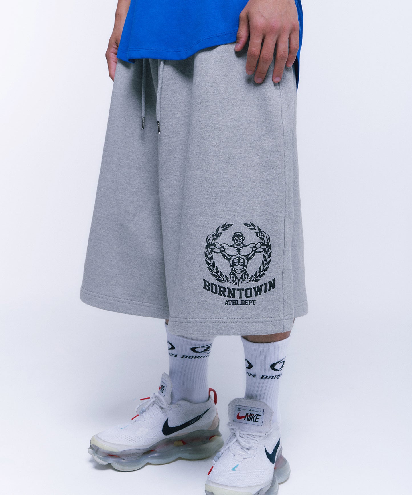 NEW RAISEBORN HALF PANTS LONG VER [MELANGE GREY]