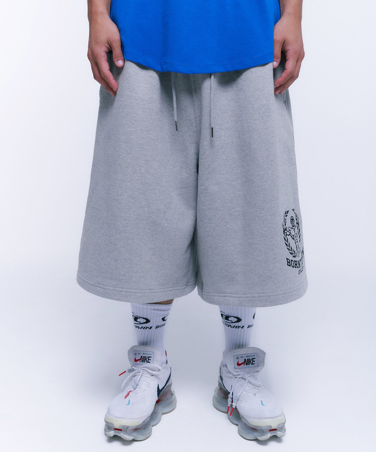 NEW RAISEBORN HALF PANTS LONG VER [MELANGE GREY]