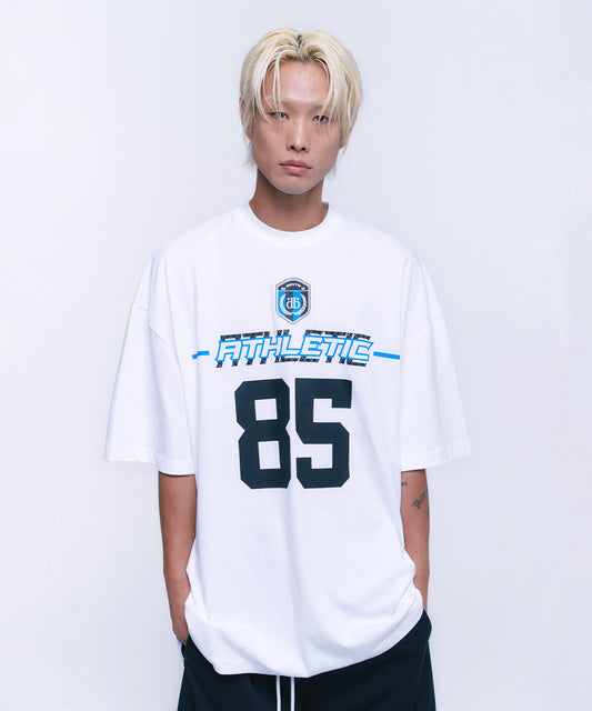 ATHLETIC 85 OVER FIT T-SHIRTS [WHITE]