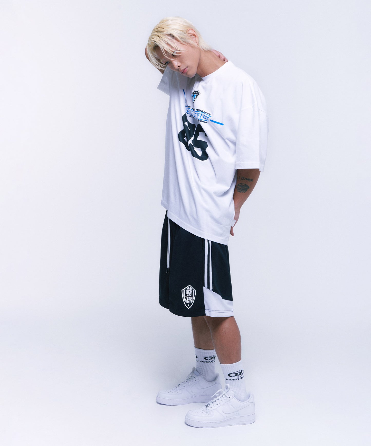 ATHLETIC 85 OVER FIT T-SHIRTS [WHITE]