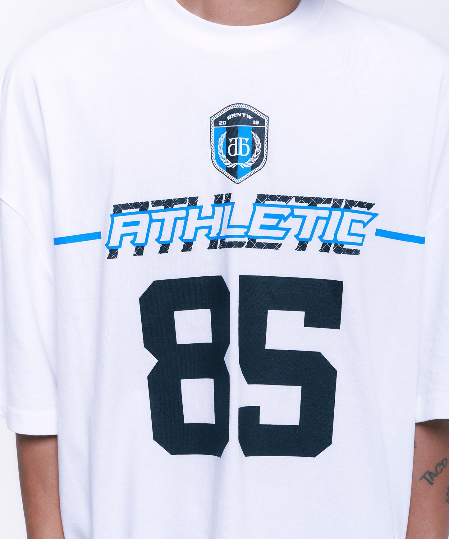 ATHLETIC 85 OVER FIT T-SHIRTS [WHITE]