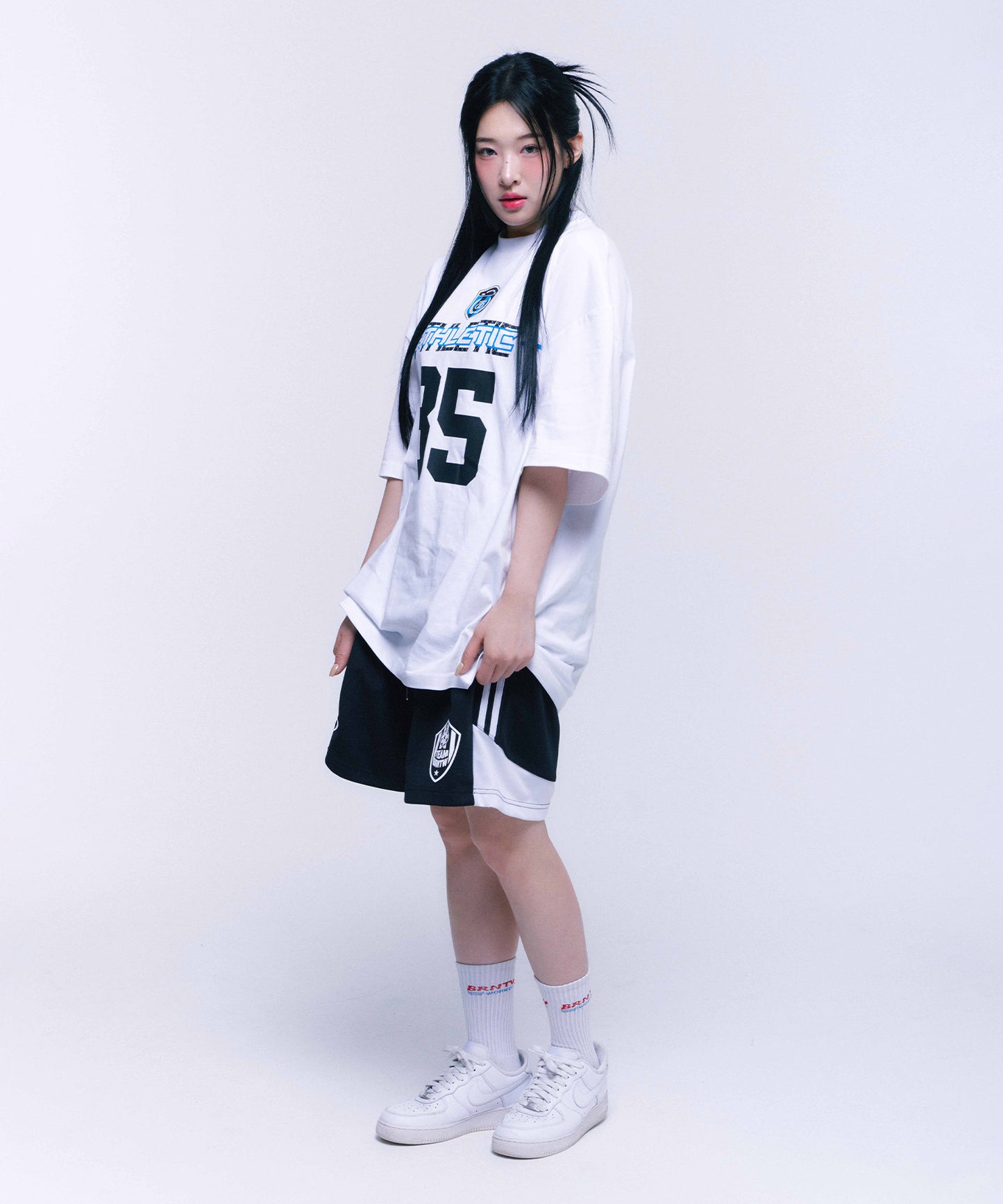 ATHLETIC 85 OVER FIT T-SHIRTS [WHITE]