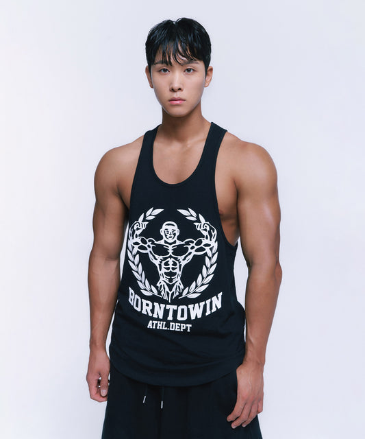 NEW RAISEBORN DEEP FIT SLEEVELESS [BLACK]