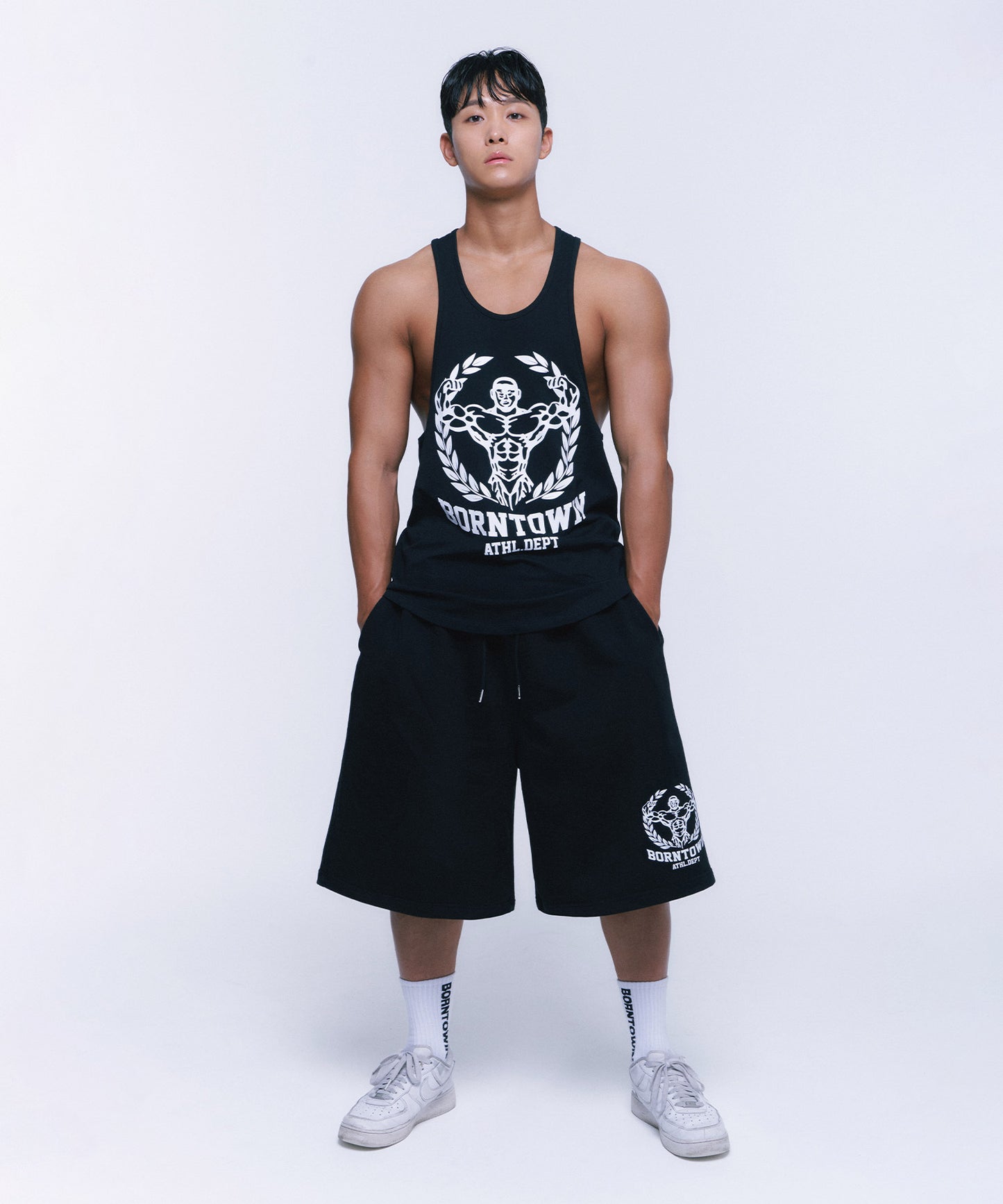 NEW RAISEBORN DEEP FIT SLEEVELESS [BLACK]