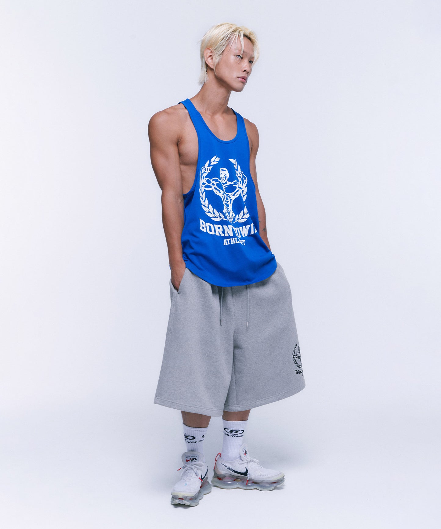 NEW RAISEBORN DEEP FIT SLEEVELESS [BLUE]