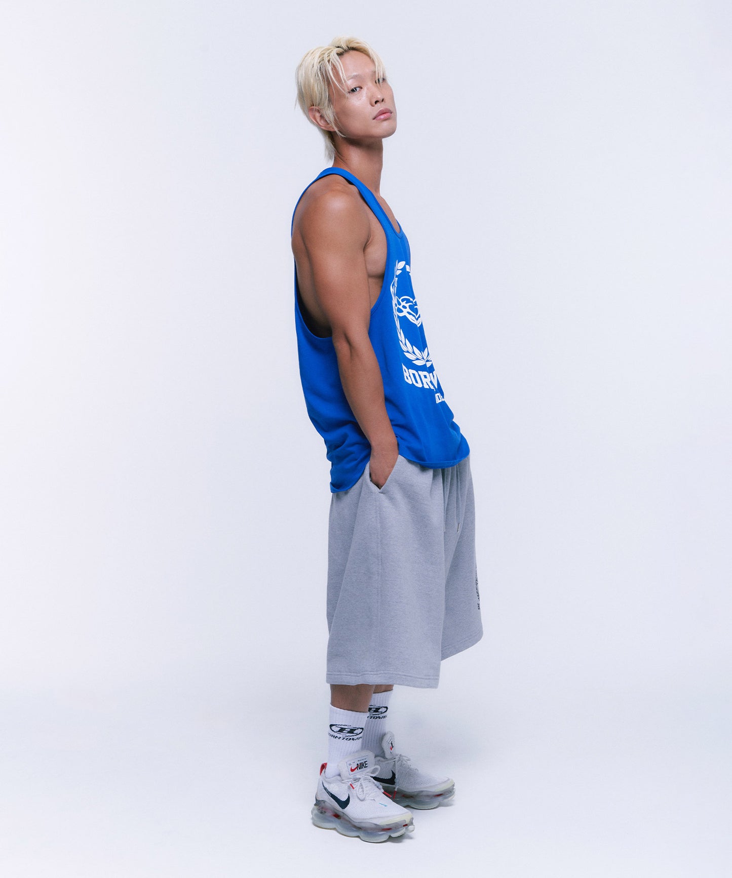 NEW RAISEBORN DEEP FIT SLEEVELESS [BLUE]