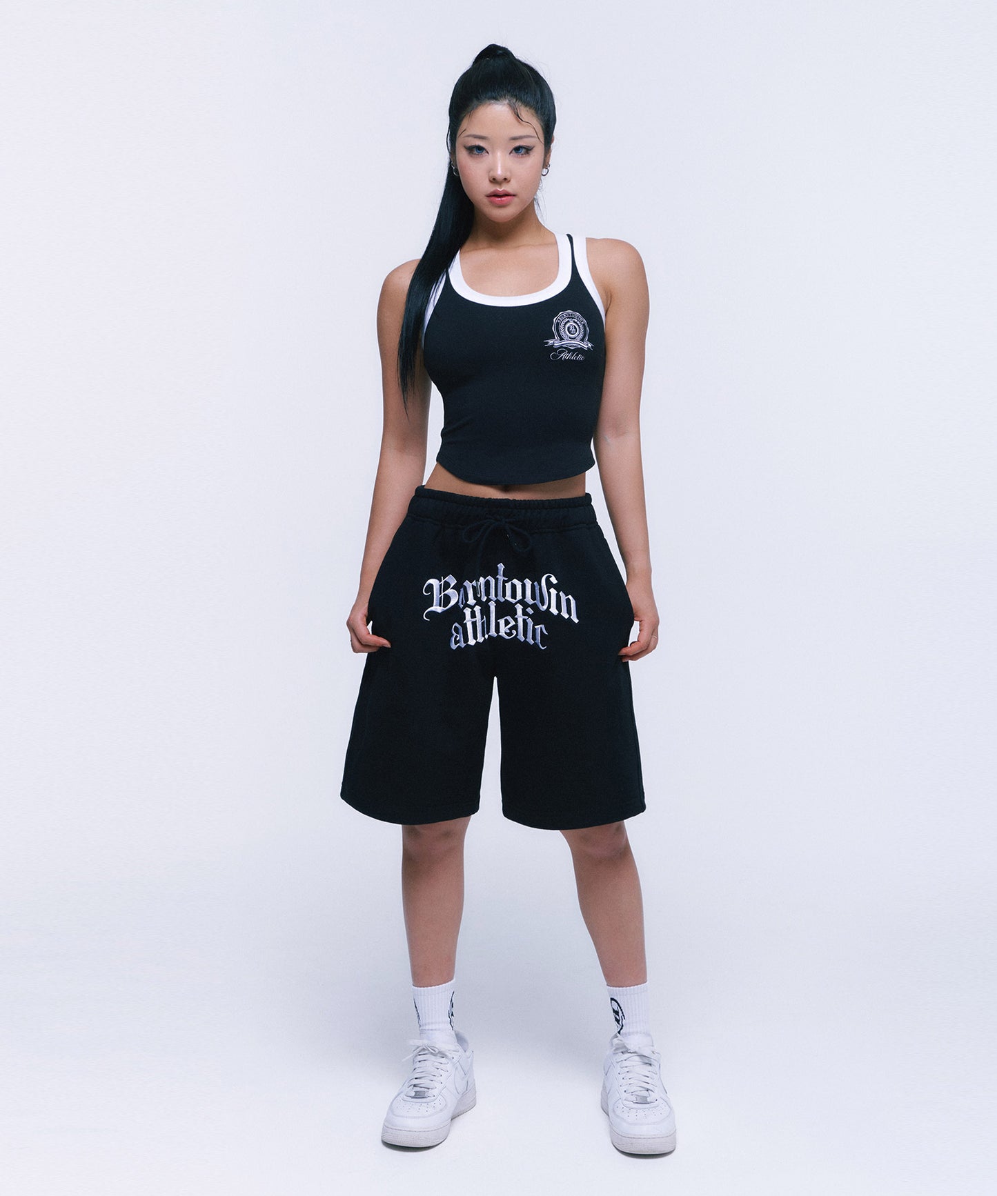 WIDE BINDING SLEEVELESS [BLACK]