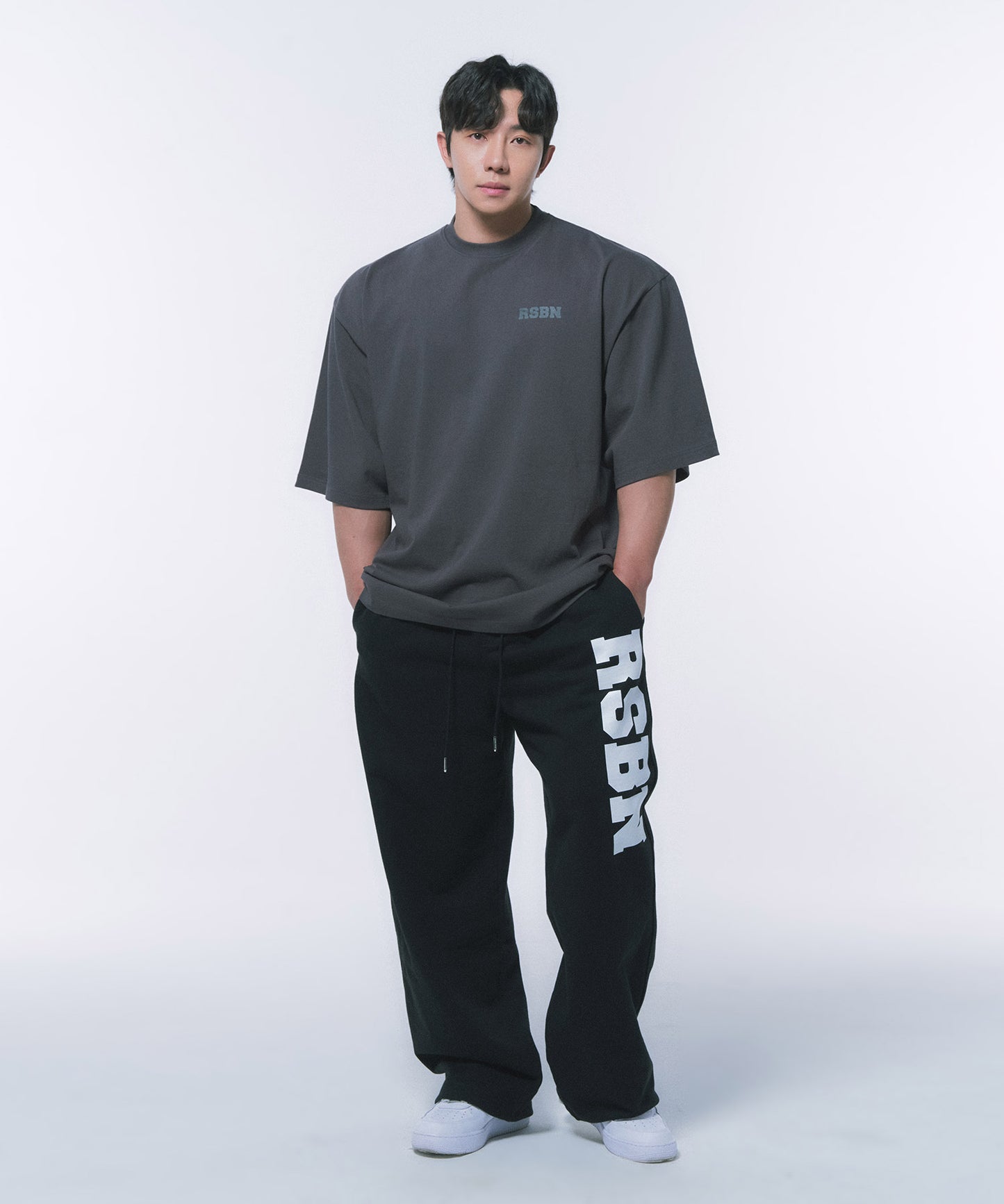 RSBN OVER FIT T-SHIRTS [CHARCOAL]