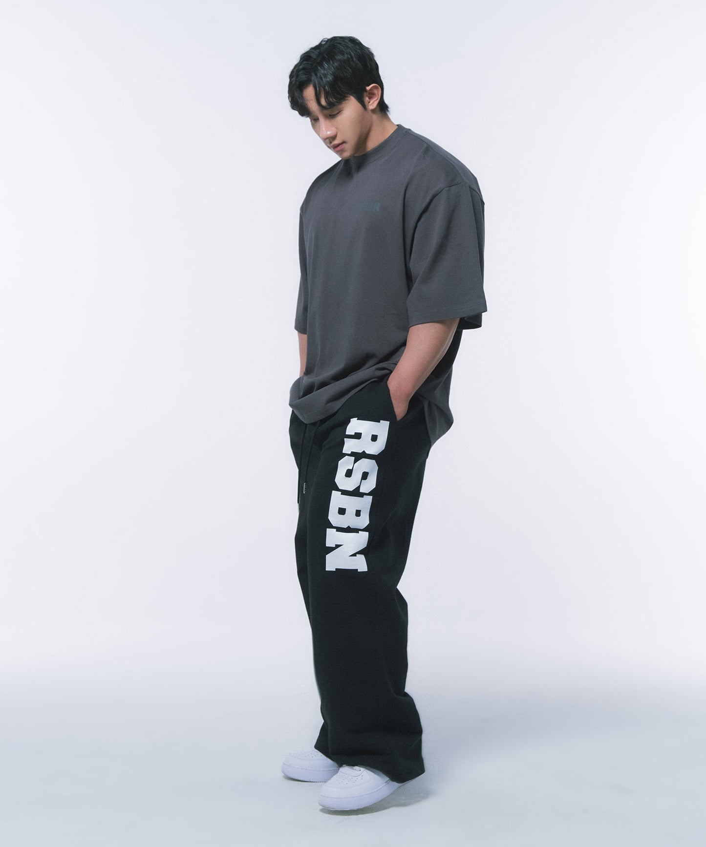 RSBN OVER FIT T-SHIRTS [CHARCOAL]