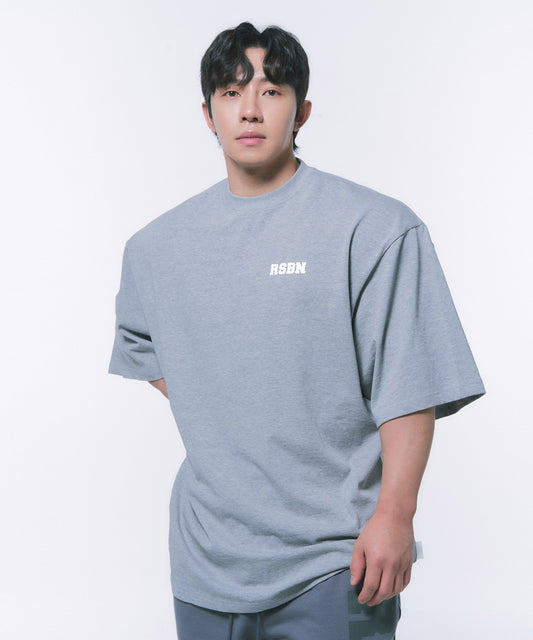 RSBN OVER FIT T-SHIRTS [MELANGE GREY]