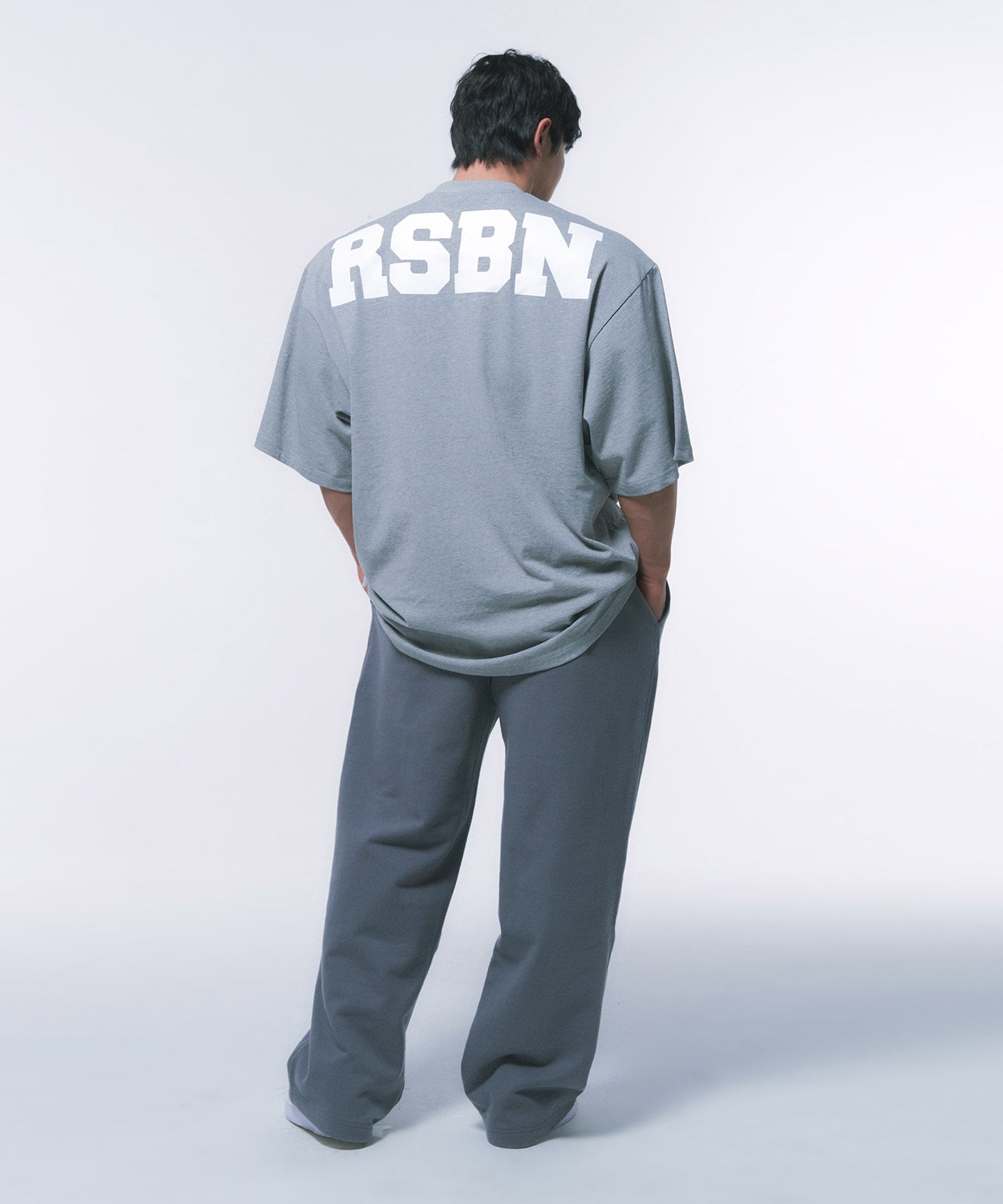 RSBN OVER FIT T-SHIRTS [MELANGE GREY]