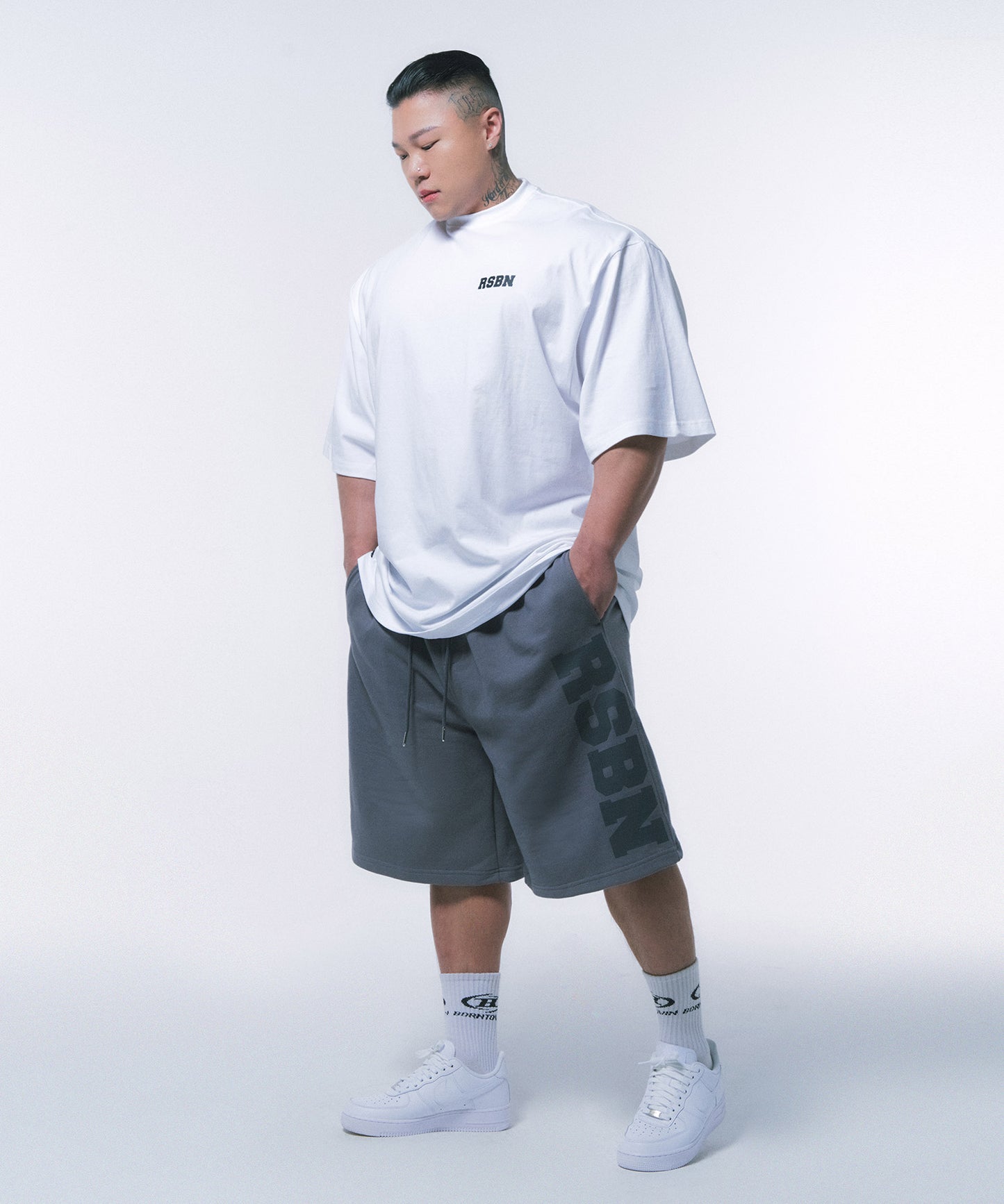 RSBN OVER FIT T-SHIRTS [WHITE]