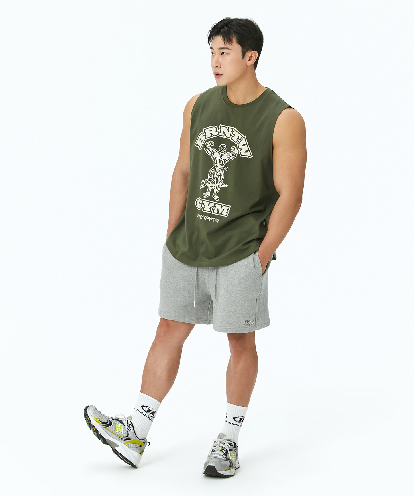 RAISEBORN COMFORT FIT SLEEVELESS [KHAKI]