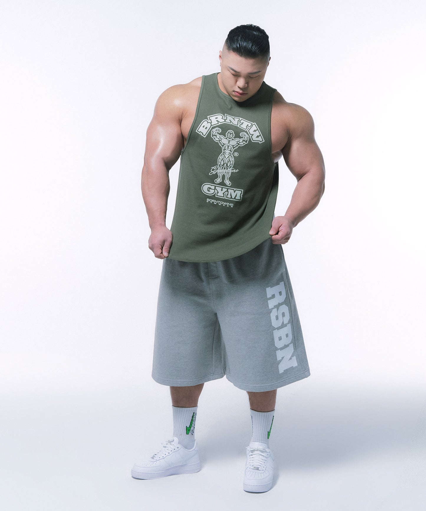 RAISEBORN NEW FIT SLEEVELESS [KHAKI]