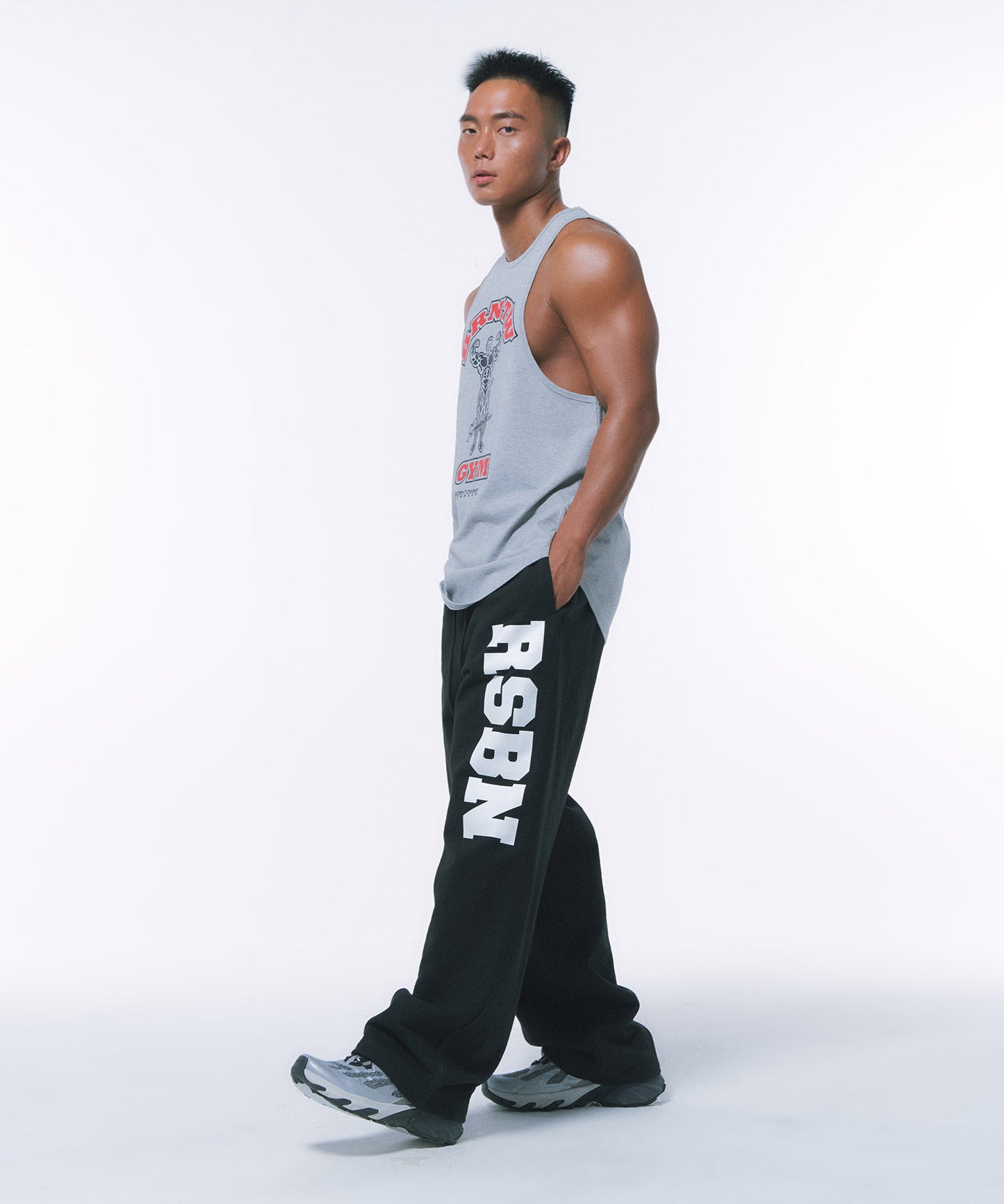 RAISEBORN NEW FIT SLEEVELESS [MELANGE GREY]