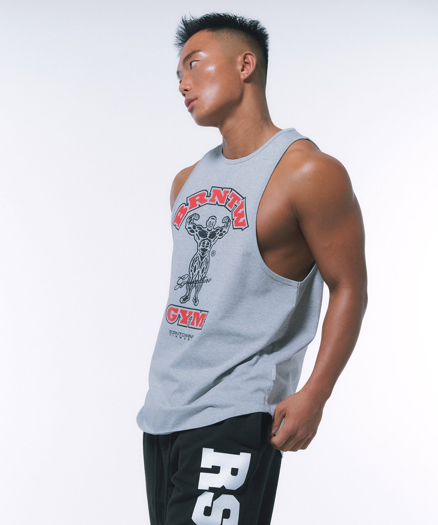 RAISEBORN NEW FIT SLEEVELESS [MELANGE GREY]