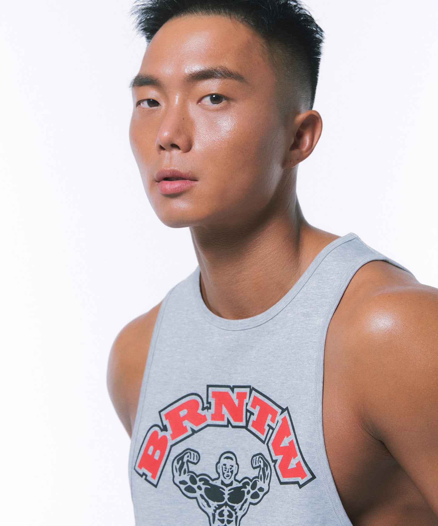 RAISEBORN NEW FIT SLEEVELESS [MELANGE GREY]