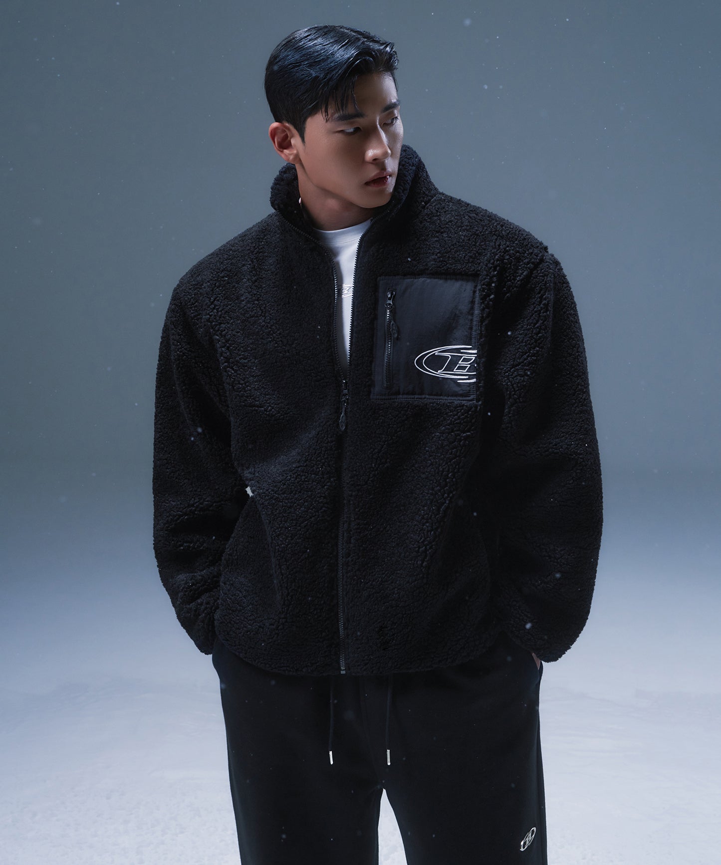 STROKE B SHERPA JACKET [BLACK]