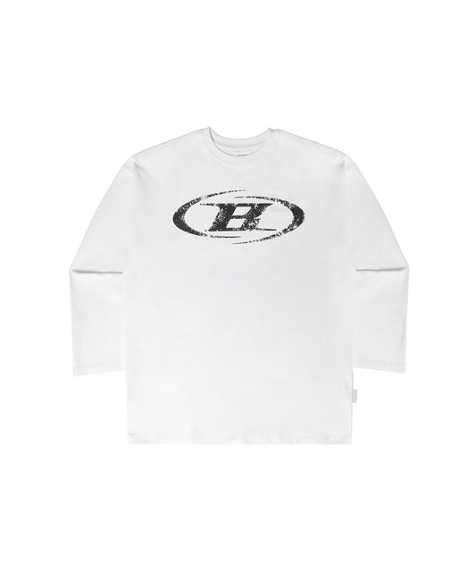 CRACK B SYMBOL LONGSLEEVE [WHITE]