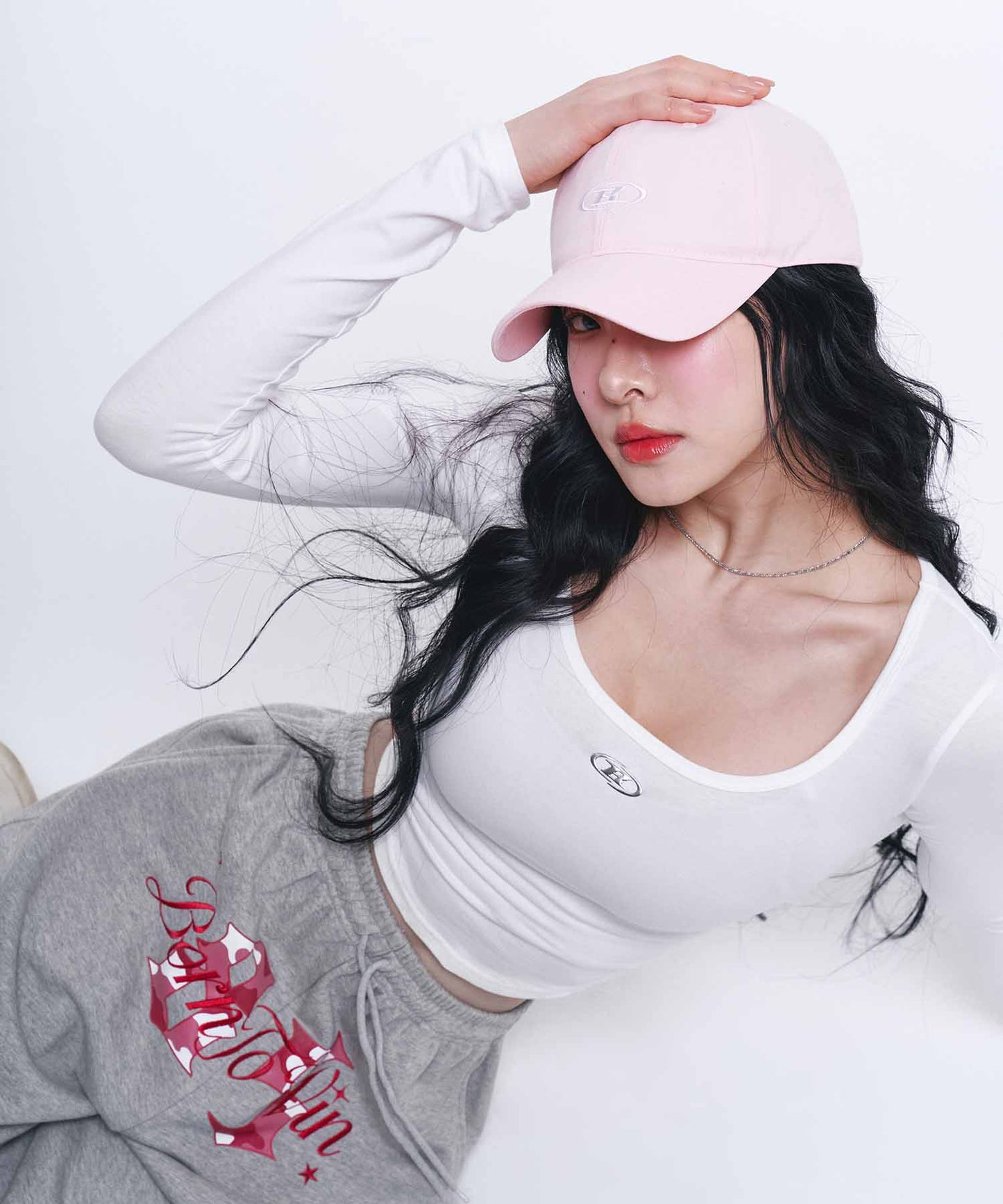 W U-NECK MODAL LONG SLEEVE [WHITE]