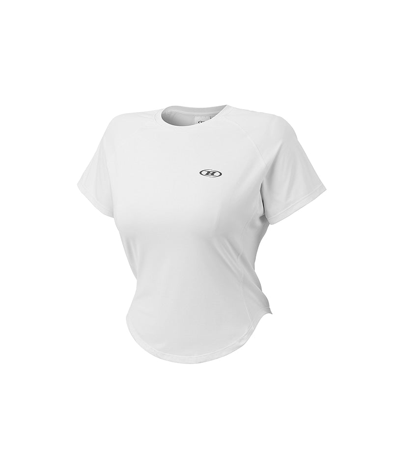 W SYMBOL B VENTILATION T-SHIRTS [WHITE]