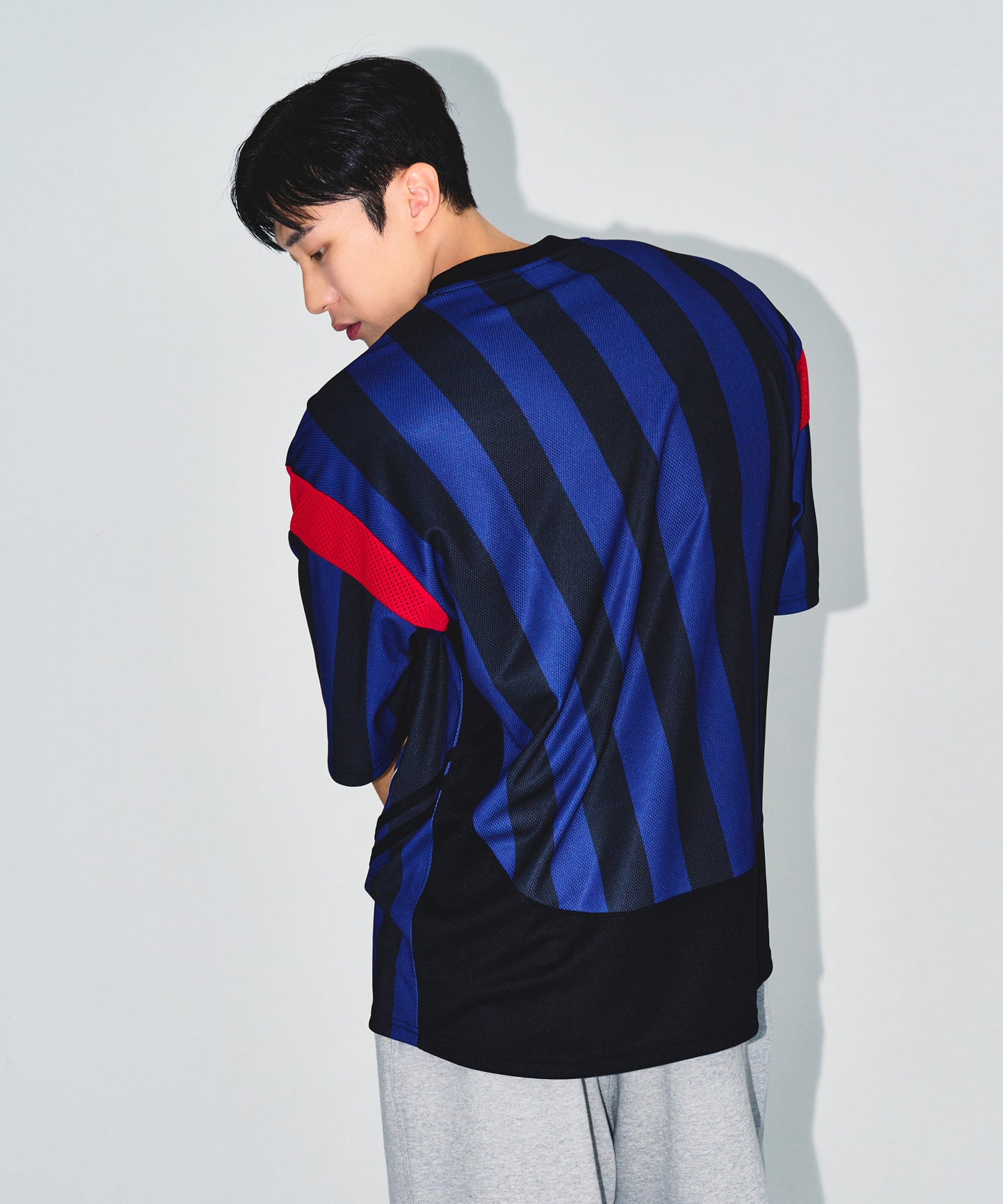 09 APPLIQUE RUGBY JERSEY T-SHIRTS [BLUE]
