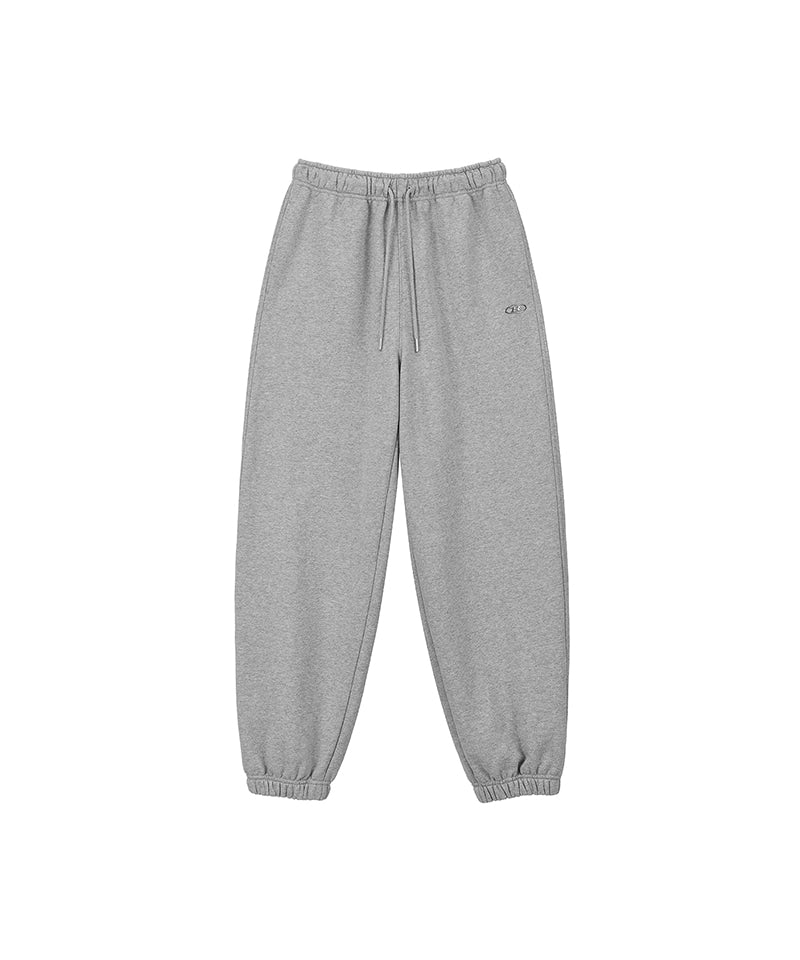 W SEMI WIDE SWEAT JOGGER PANTS [MELANGE GREY]