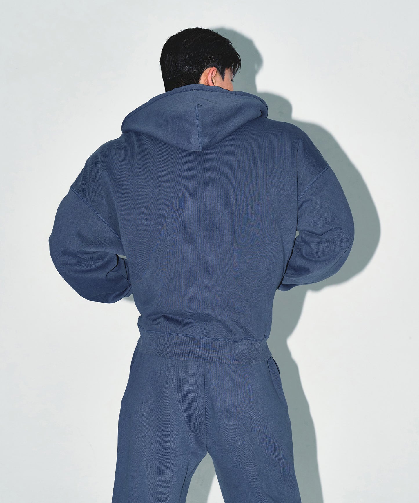 [12/16 Delivery] PIGMENT DYEING HOODIE ZIP-UP [BLUE]