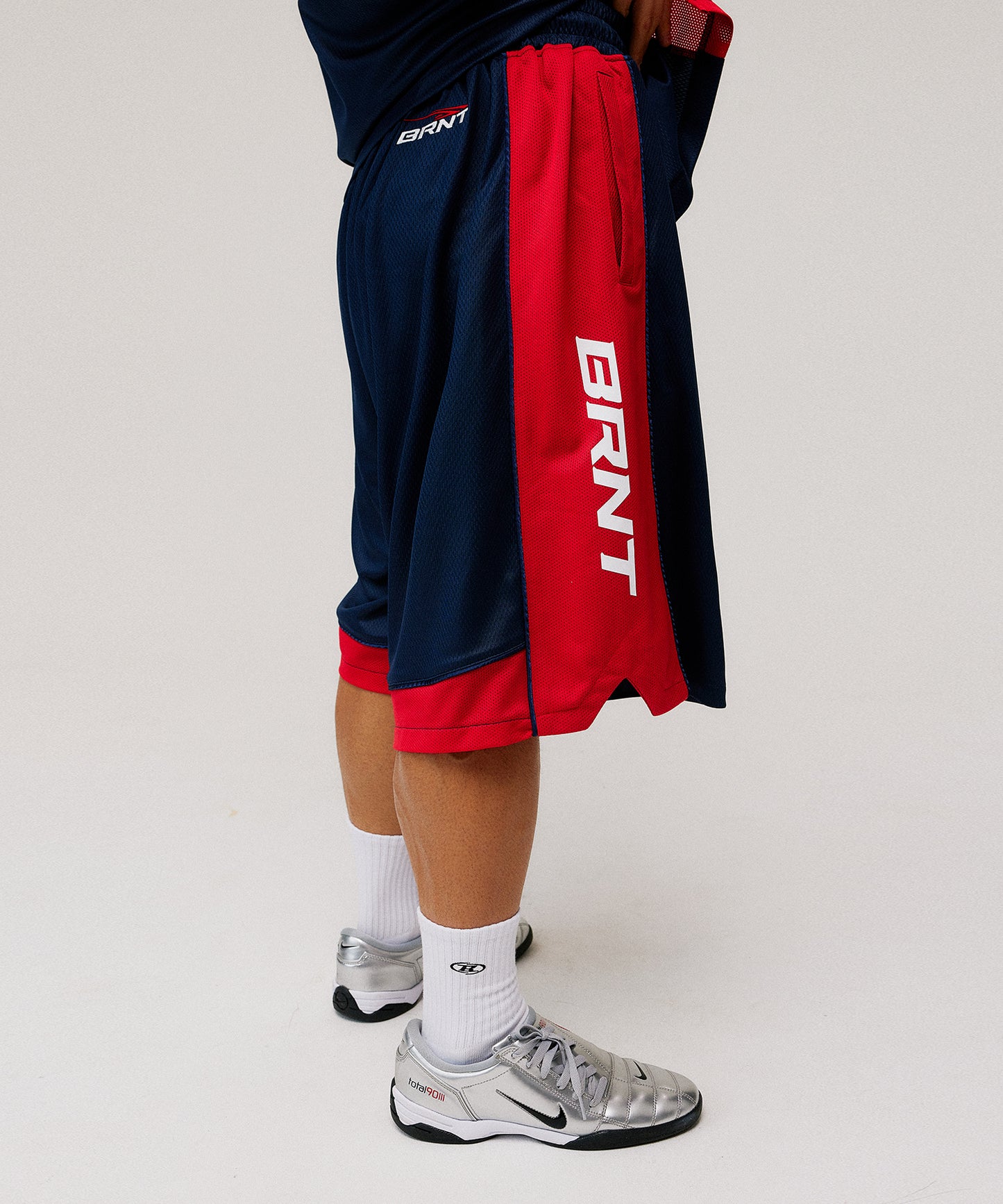 [4/7 Sale] MESH FOOTBALL JERSEY BERMUDA PANTS [NAVY]