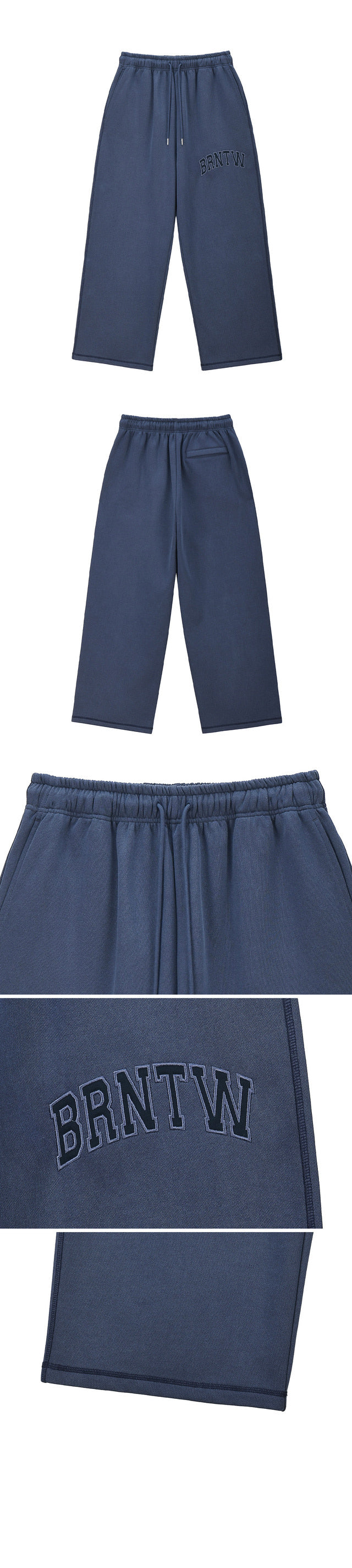 PIGMENT DYEING WIDE PANTS [BLUE]