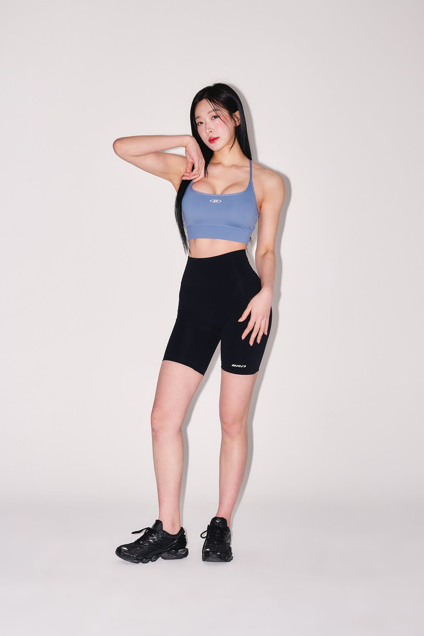 IN STOCK* W CROSS BACK BRA TOP [BLUE]